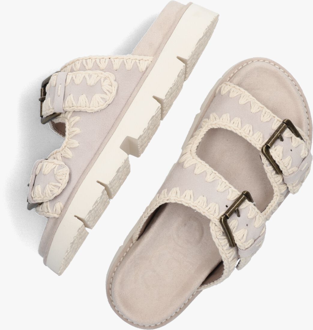 beige mou slippers new bio