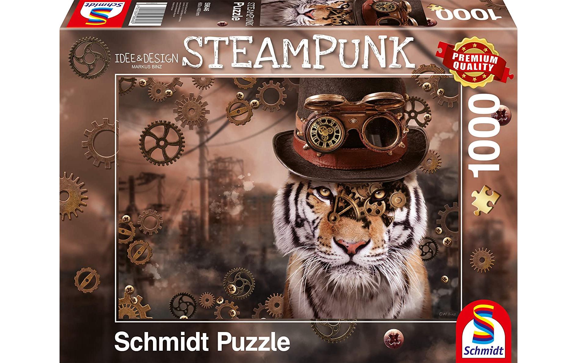 Puzzle Steampunk TigerPuzzle mit 1000 Teilen