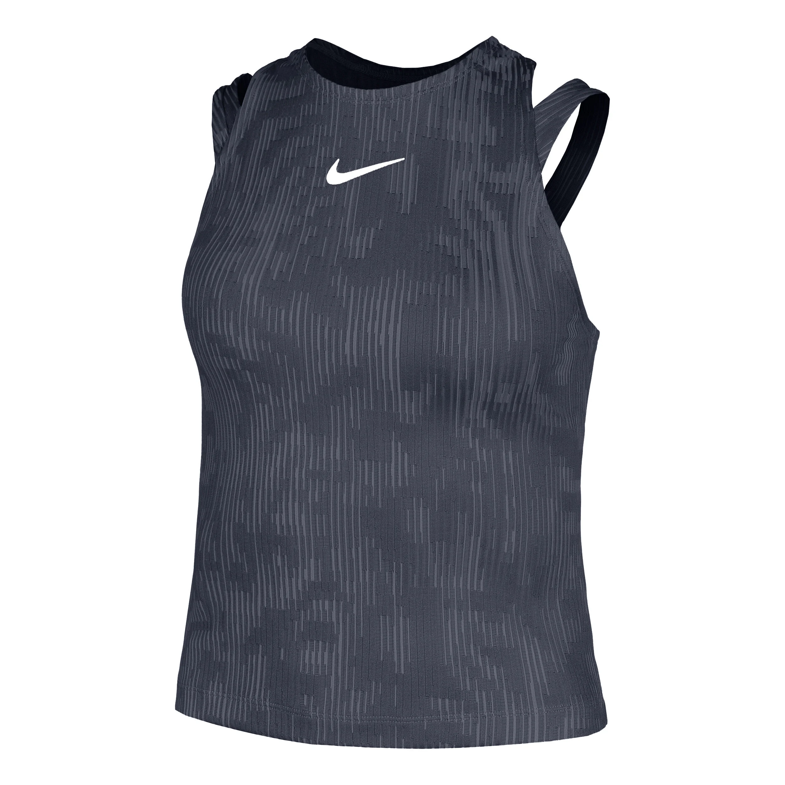 Nike Dri-Fit Slam Débardeur Tank Top Femmes - Bleu Foncé , Blanc