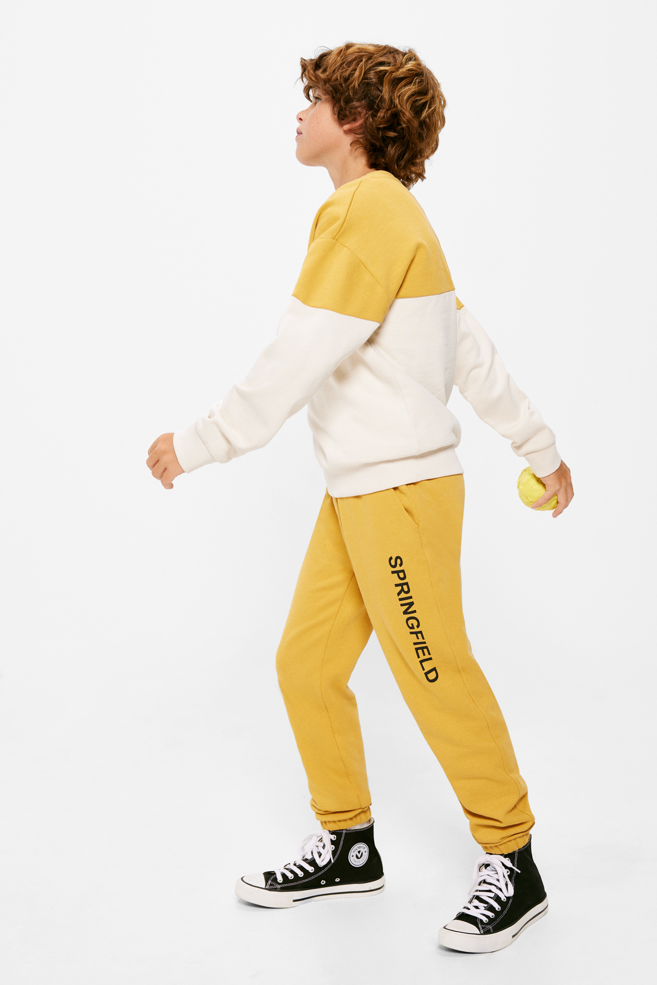 Calça jogger infantil com logo