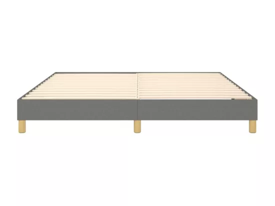 Sommier à lattes de lit Gris foncé 160x200 cm Tissu