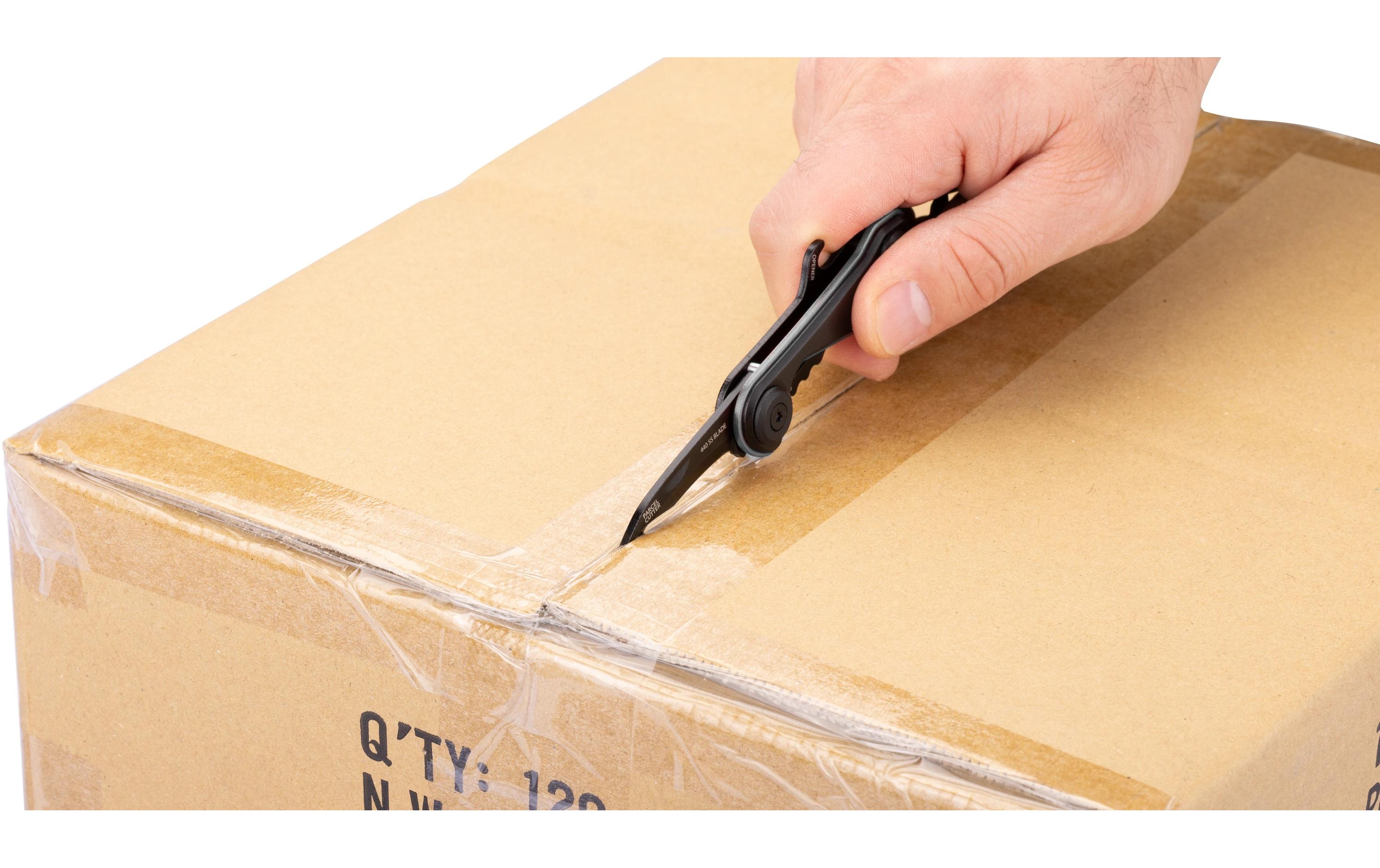 Schlüsselanhänger Parcel Cut & Cart Mini-WerkzeugMultitool mit 9 Funktionen