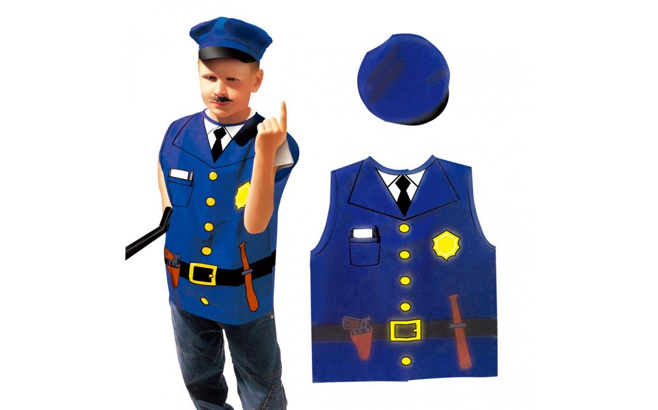 Politieman hesje + pet