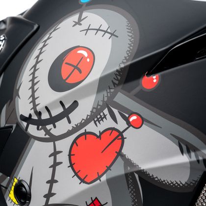 Casque cross Ovix DIRTY VOODOO 2024 - Noir / Gris