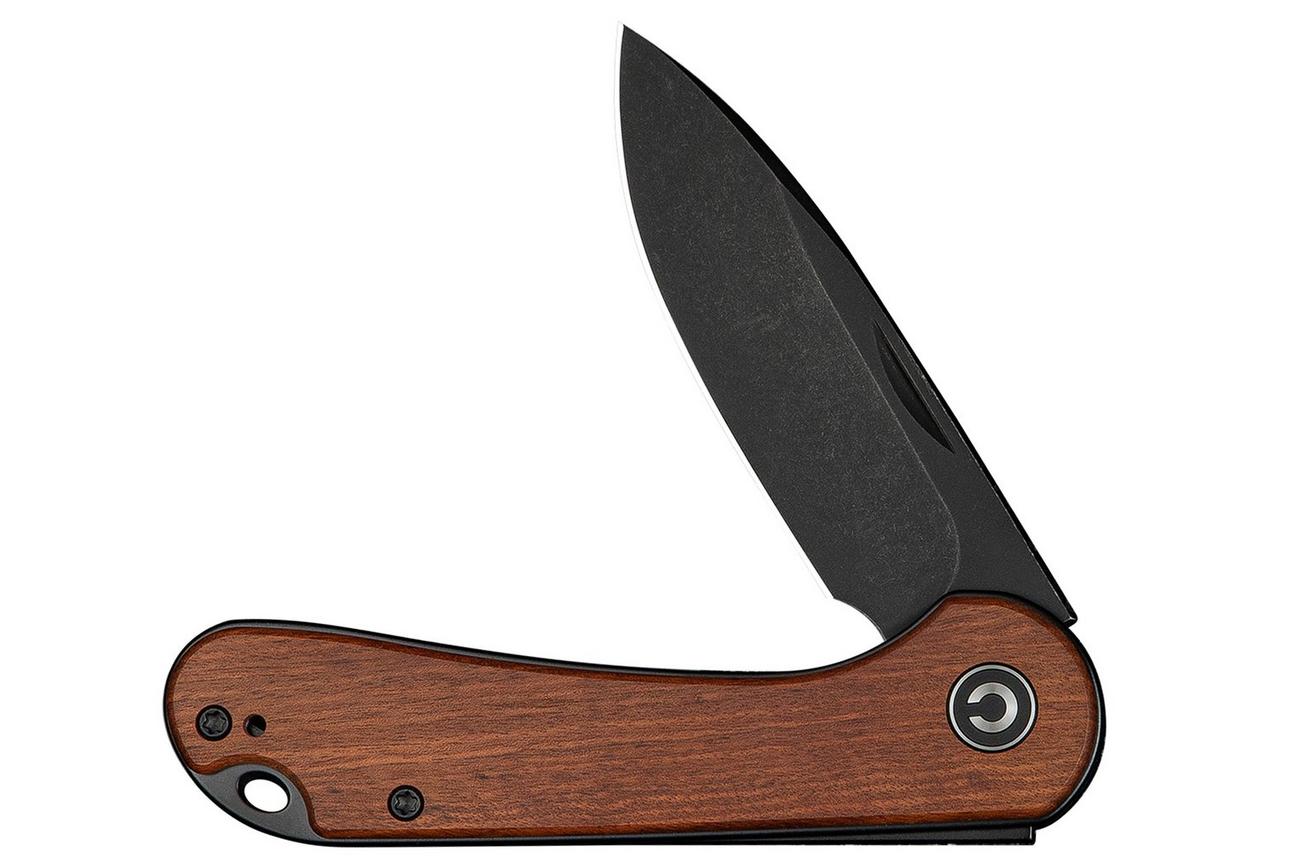 Civivi Elementum Slip Joint C18062AJ-3 Black Stonewashed, Guibourtia Wood, slipjoint zakmes