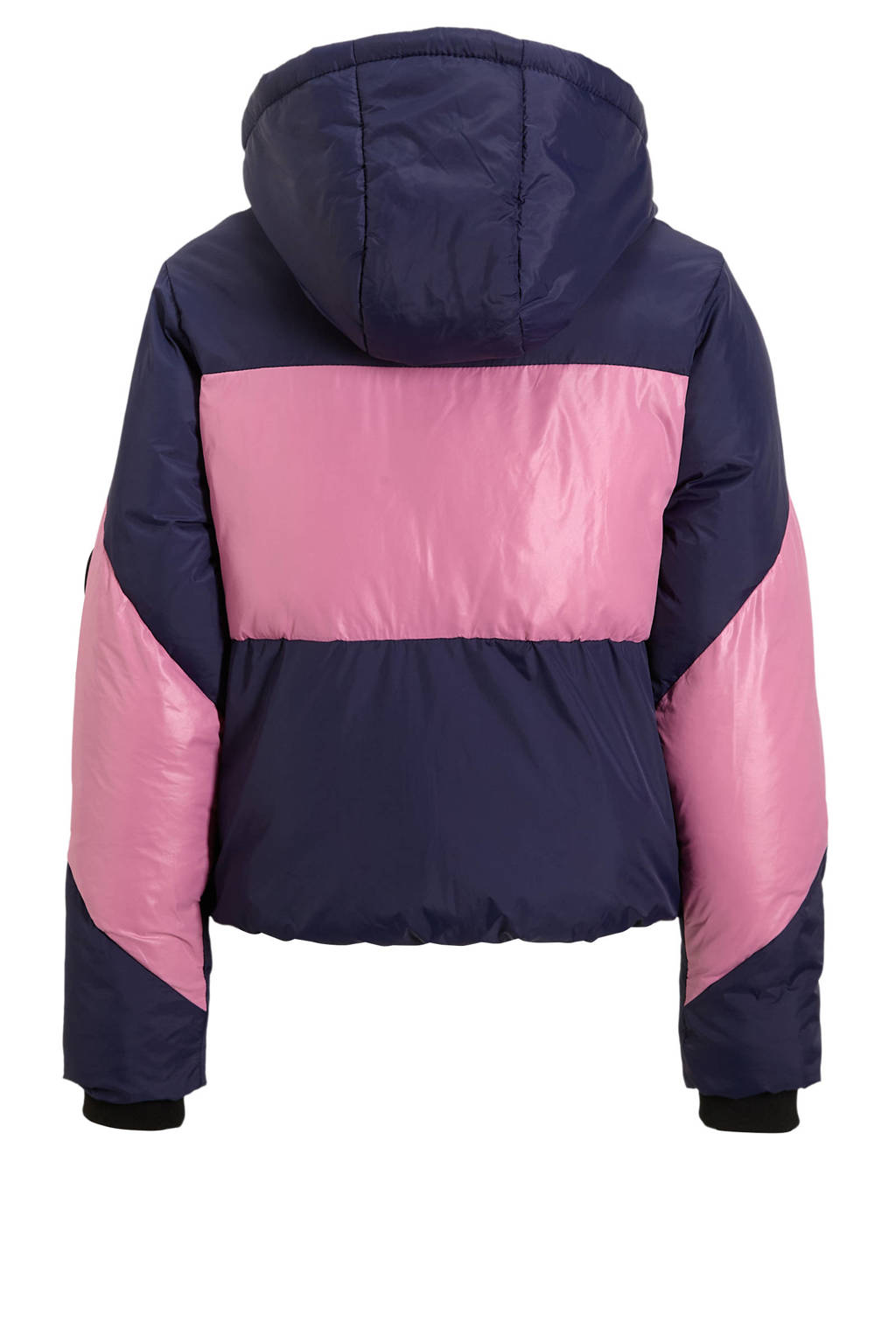 Me & My Monkey winterjas Ragna donkerblauw / roze