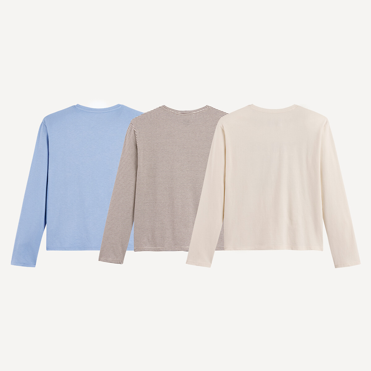 COLEÇÃO LA REDOUTE<br>Conjunto de 3 camisetas de manga comprida