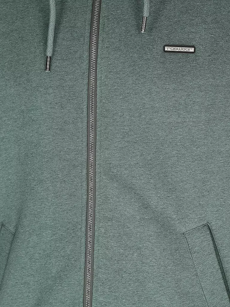 RAGWEAR Sweatjacke NATE dunkelgrün