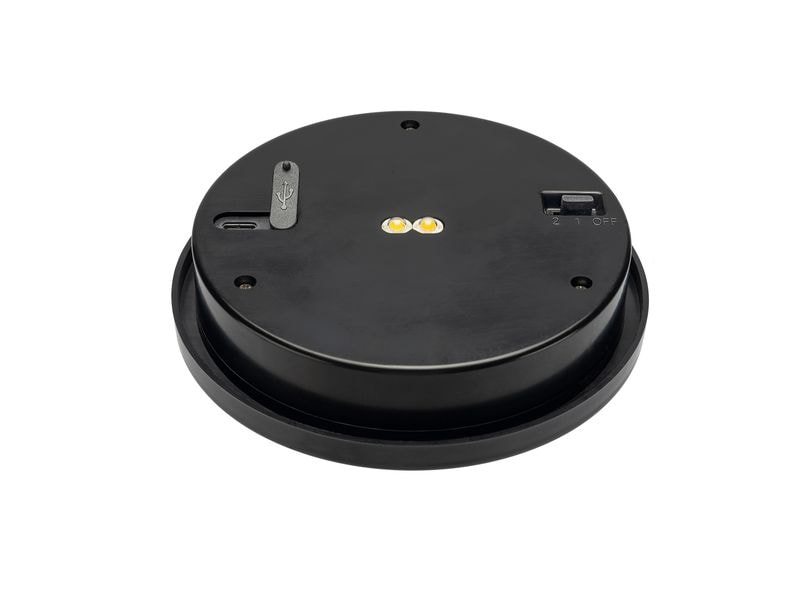 STT Solarpanel USB Ersatz, Rund, Schwarz Solarpanel Ersatz