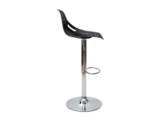 Tabourets de bar design avec motif baroque noir (lot de 2) BAROCCA