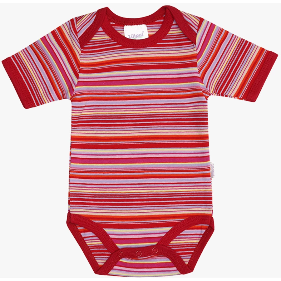 Liliput Kurzarm-Bodys 2er-Set rot und weiß