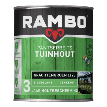 Rambo Pantserbeits Tuinhout zijdeglans dekkend grachtengroen 750 ml