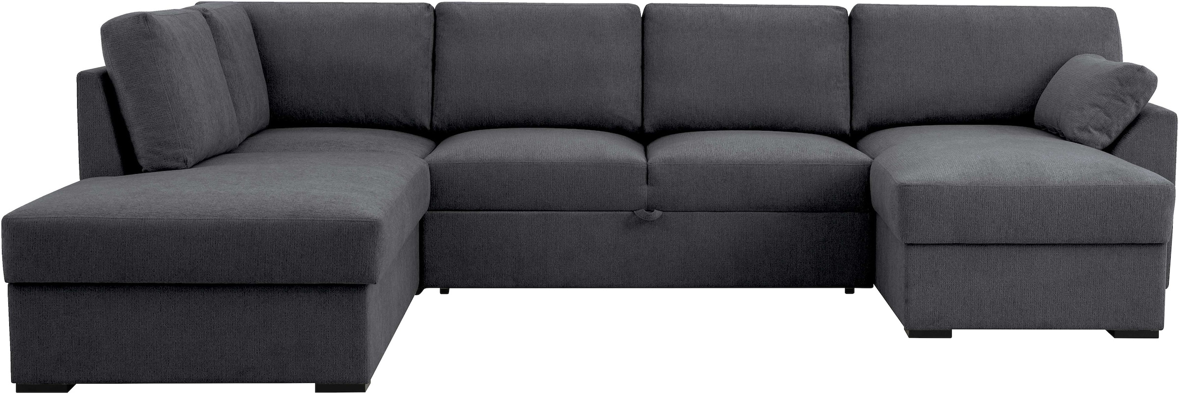 Home affaire Wohnlandschaft »Citry« Breite 309 cm, Chenille, Bettfunktion, Bettkasten, U-Form