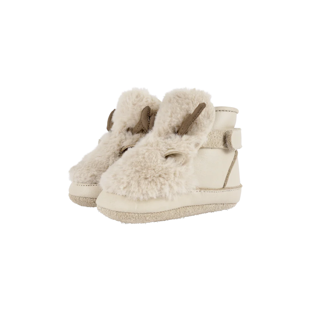 Richy Booties | Reindeer | Light Beige Soft Faux Fur