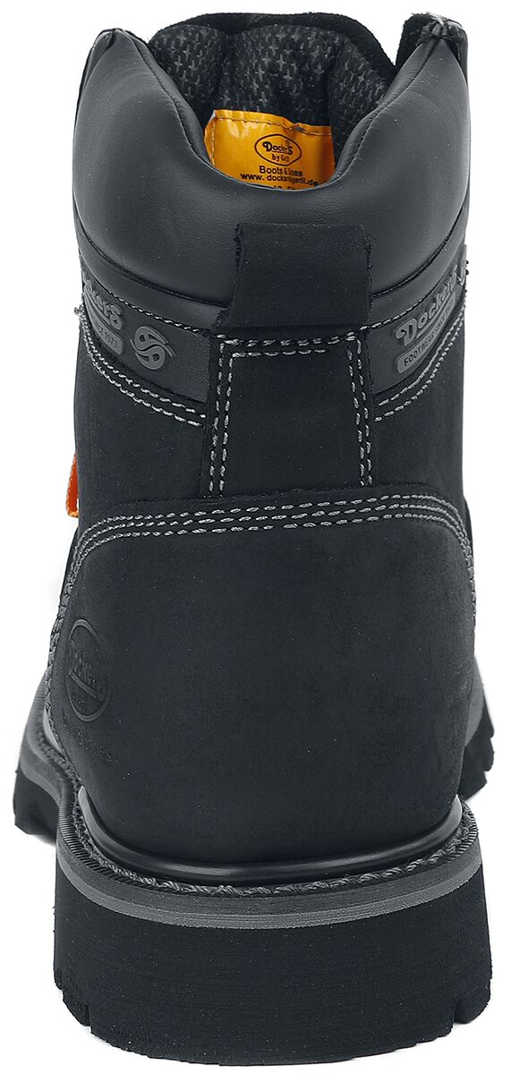Bottines Noires | Dockers by Gerli Bottes lacées