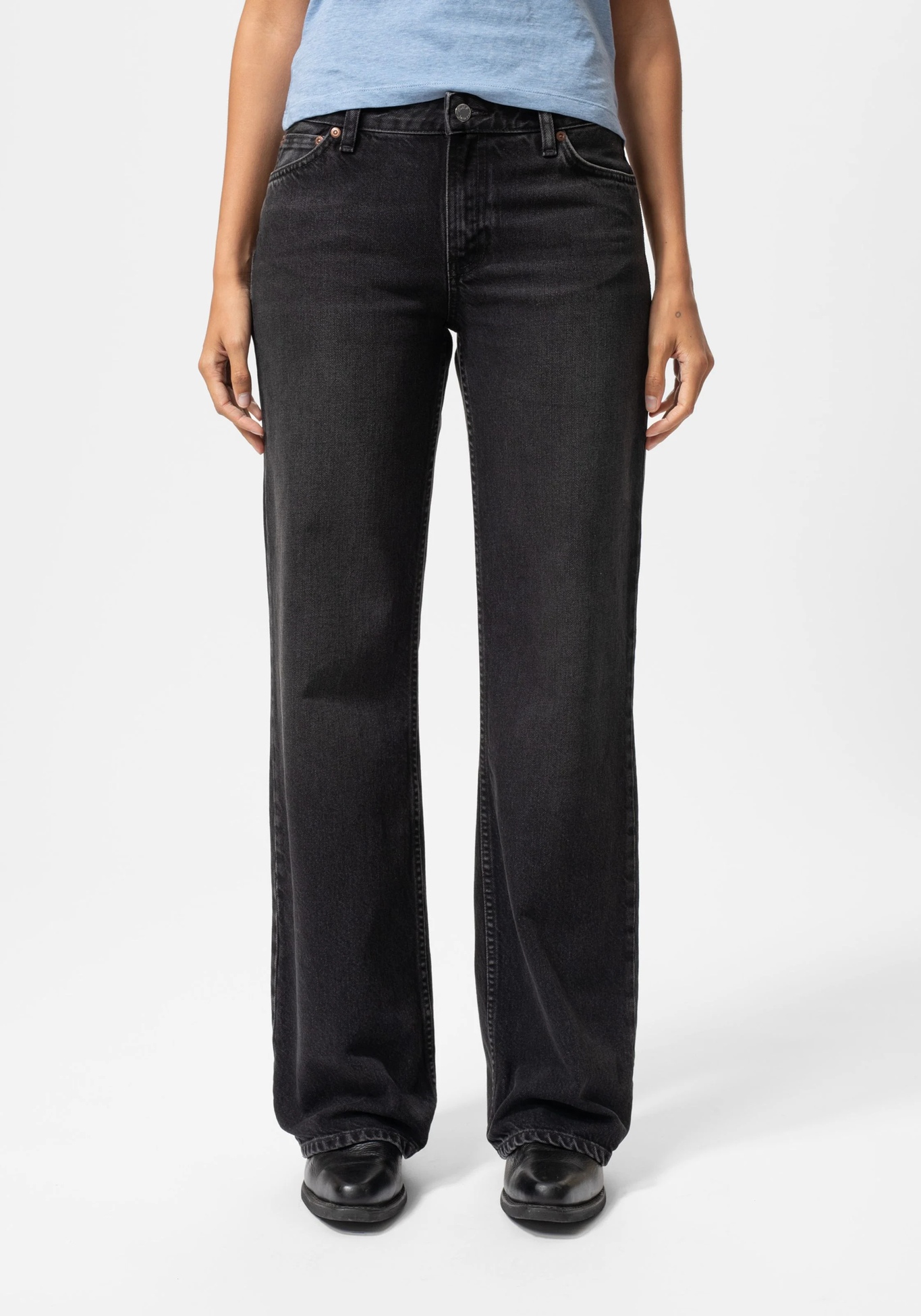 Nudie Jeans Jeans Wide Heidi Slow Black