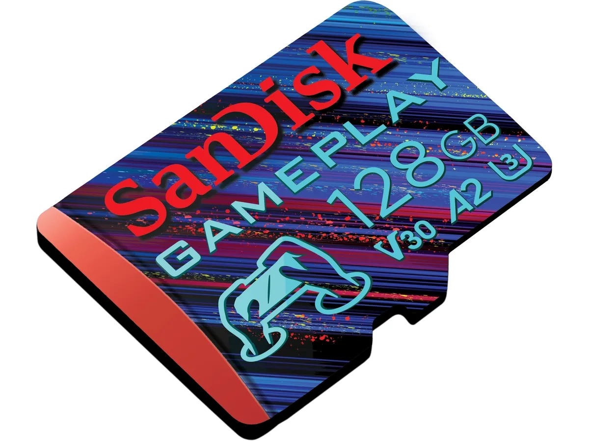 128GB Micro SDXC Gameplay TransFlash Speicherkarte Class 10 / U3 / UHS-I / 190 Mbit/s (SDSQXAA-128G-GN6XN)