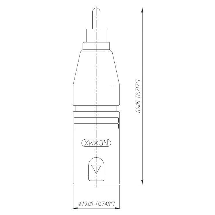 Neutrik NA2MPMM adapter XLR male - RCA male NA