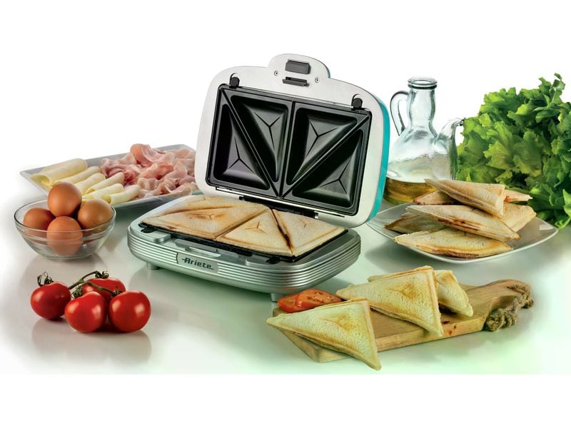 Ariete Multifunktionsgrill Party Time ARI-1972-BL 700 W, Bl Sandwich- und Keksmaschine
