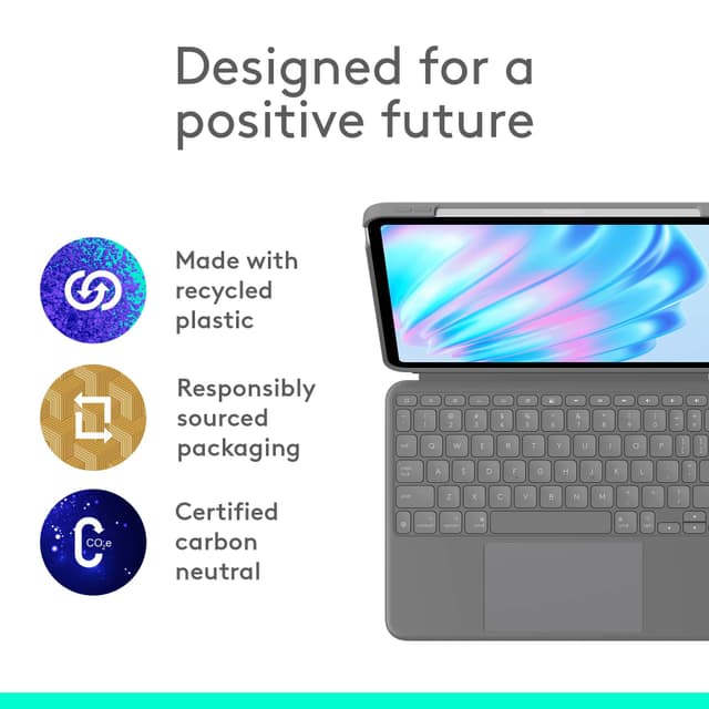 Logitech Combo touch-tastatur etui til iPad Air 11 (M2) (grå)