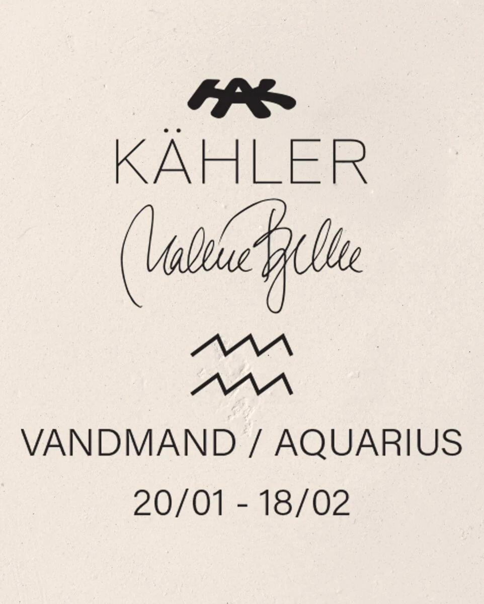Kähler  Astro Vandmand, hvid - H19 cm.