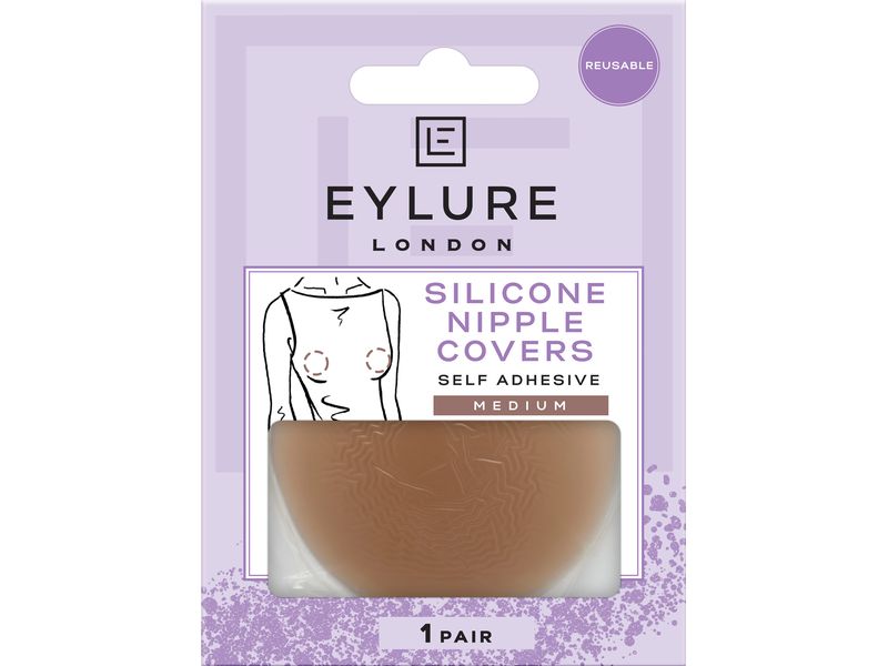 Eylure Nipple Covers medium wiederverwendbar, 2 Stk Selbstklebende und wiederverwendbare Nipple Covers