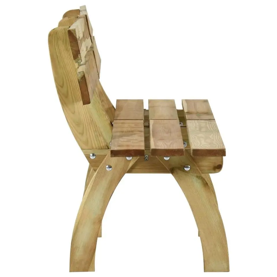 vidaXL - Tuinbank - Bruin - Grenenhout - 160 x 60 x 86 cm