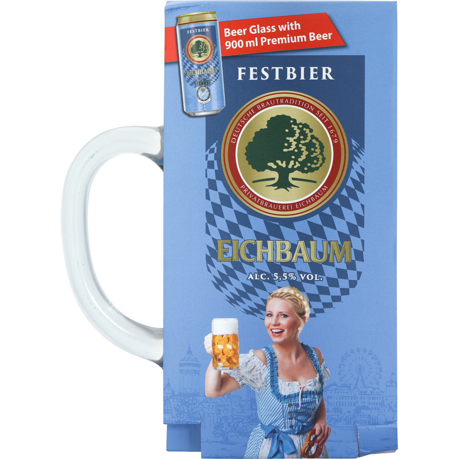 Eichbaum Festbier mit Litermass 90cl