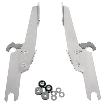 Kit de fixation MEMPHIS pour Pare brise Fats Spécial Road King - Gris