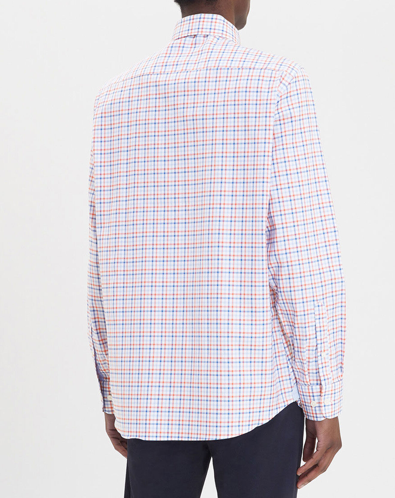 Hackett London Chemise Regular Fit à carreaux corail