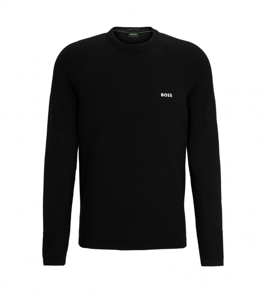 Camisa BOSS com Logo Regular Preta