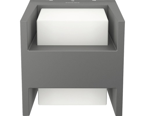 LED buitenwandlamp 2x4,5W 800 lm warm wit antraciet