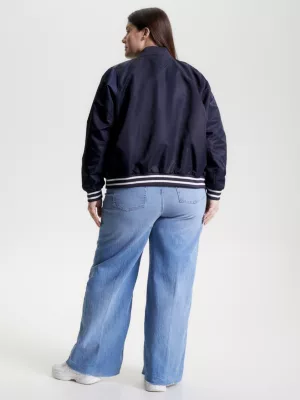 Jaqueta Bomber Curve Varsity com Logo