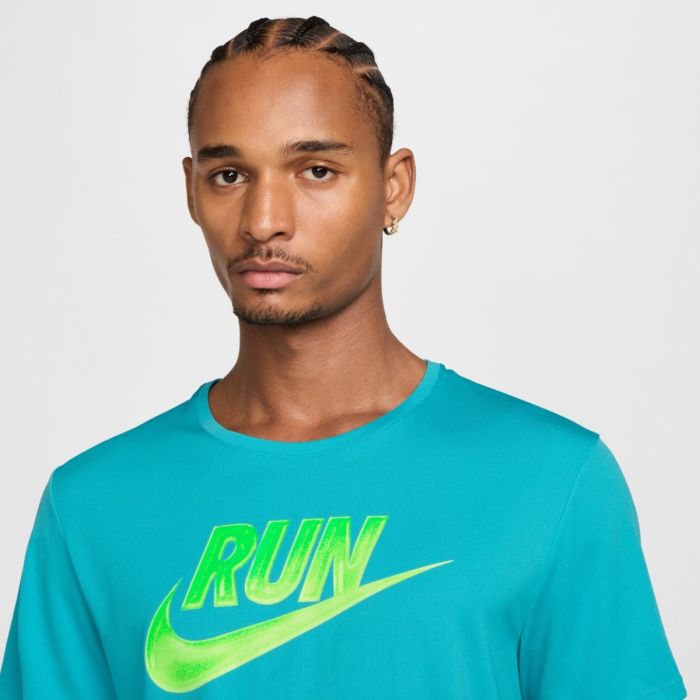 Nike Herre T-shirts Run Energy Miler SS Tee Blå