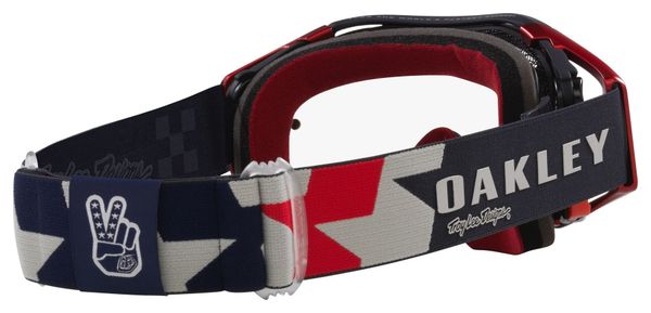 Masque Oakley Airbrake MTB x Troy Lee Designs RWB Stars / Clear / Ref : OO7107-29