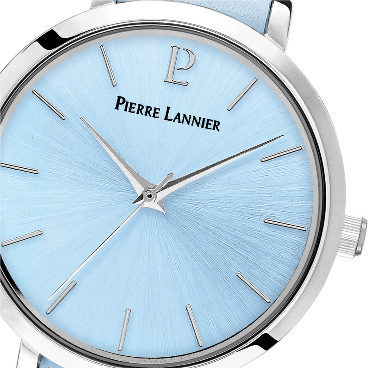 Montre PIERRE LANNIER Chouquette femme bracelet cuir bleu