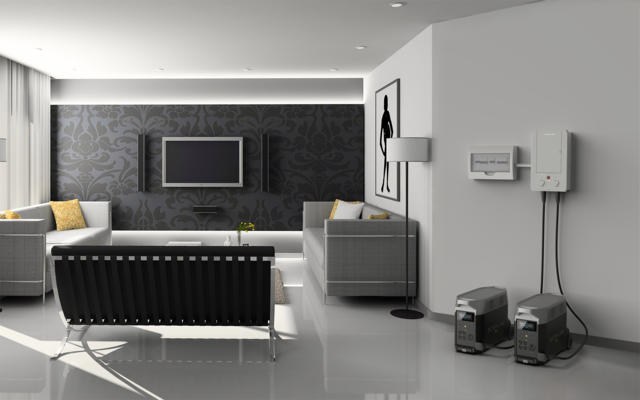 EcoFlow Smart Home Panel Combo Intelligentes Akkusystem mit Relais Modulen