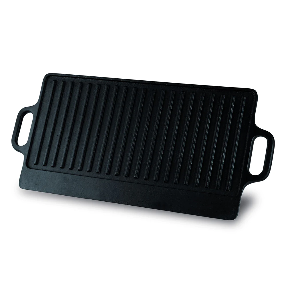 Plancha fonte 42 x 23 cm - réversible Baumalu