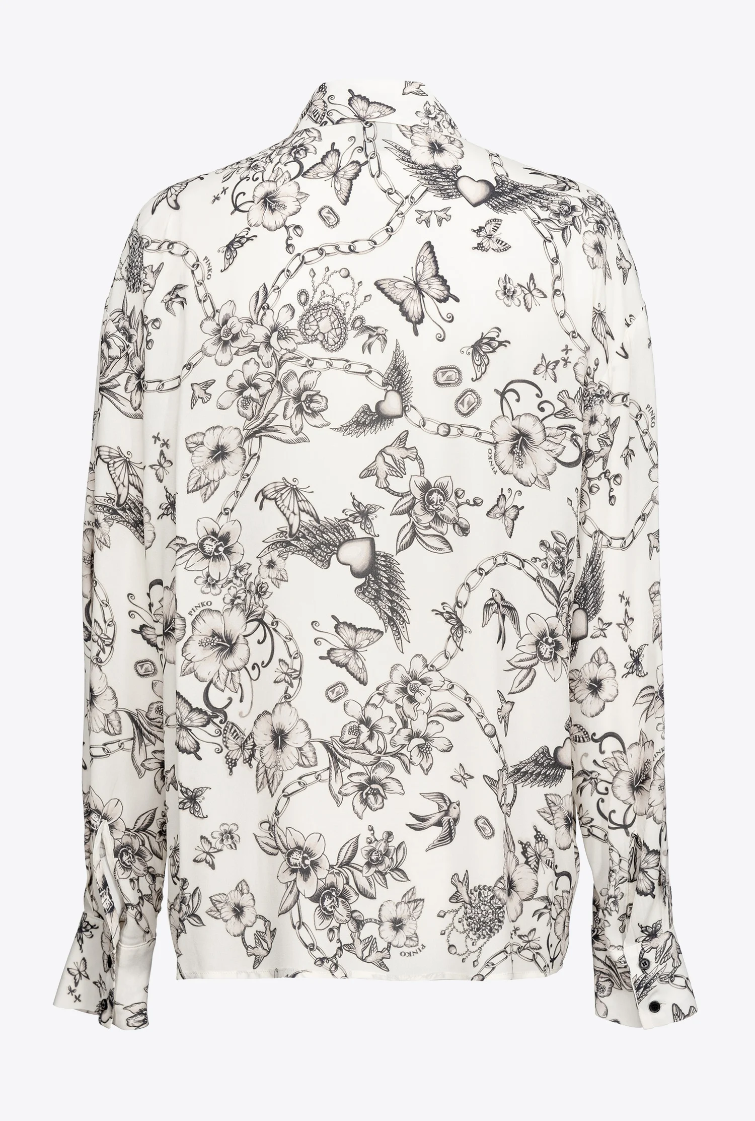 Chemise à imprimé tatouage | Blanc
