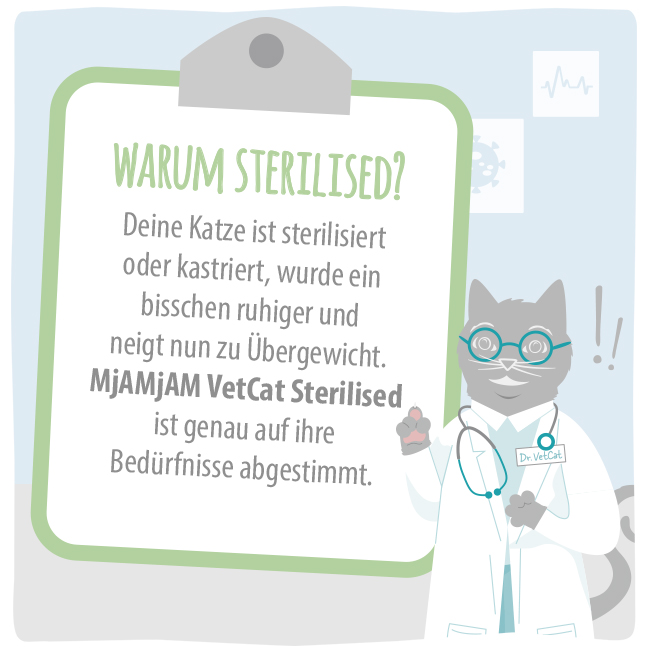 MjAMjAM VetCat - Diät - Sterilised - Rind & Ente