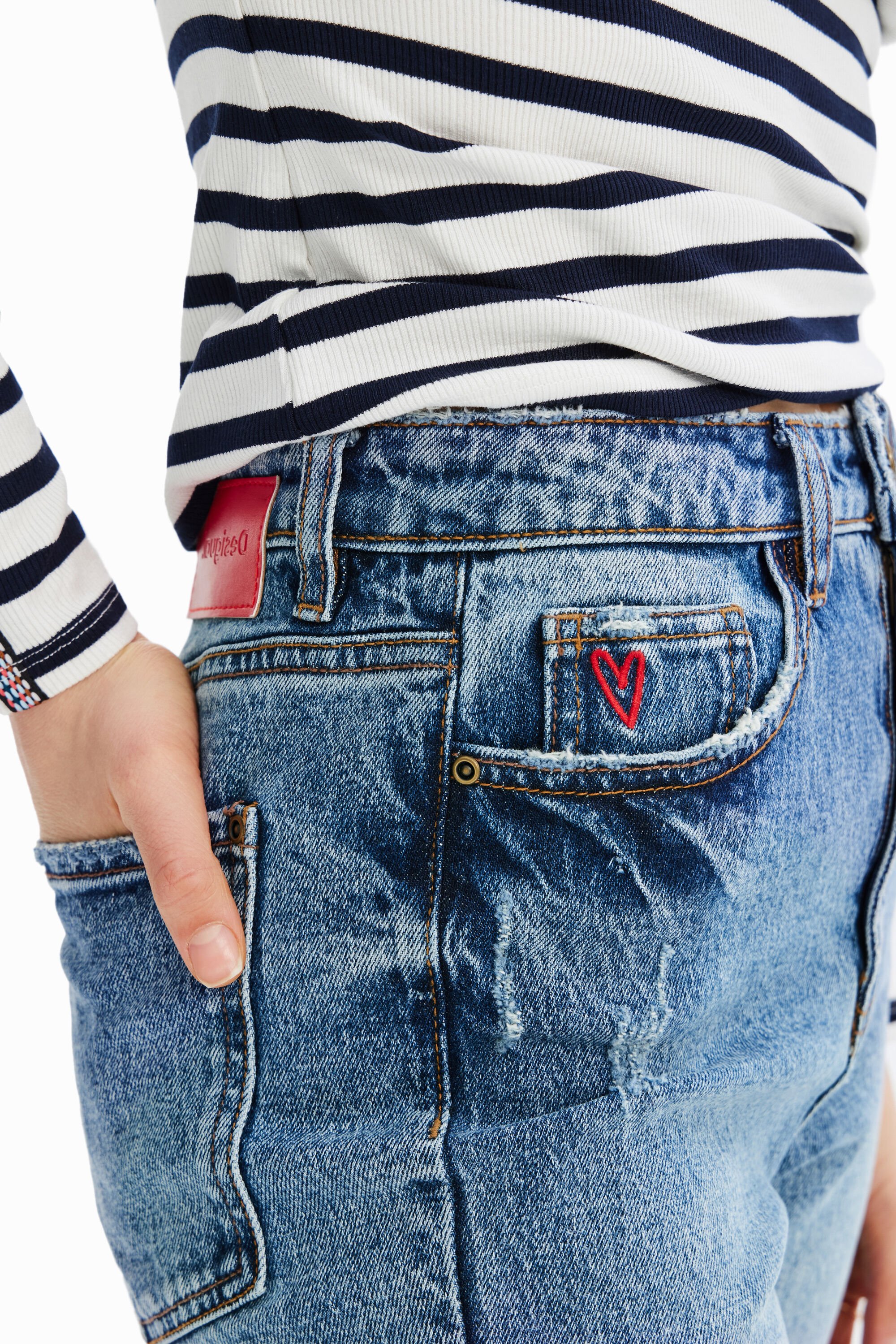 Jean Straight chevilles