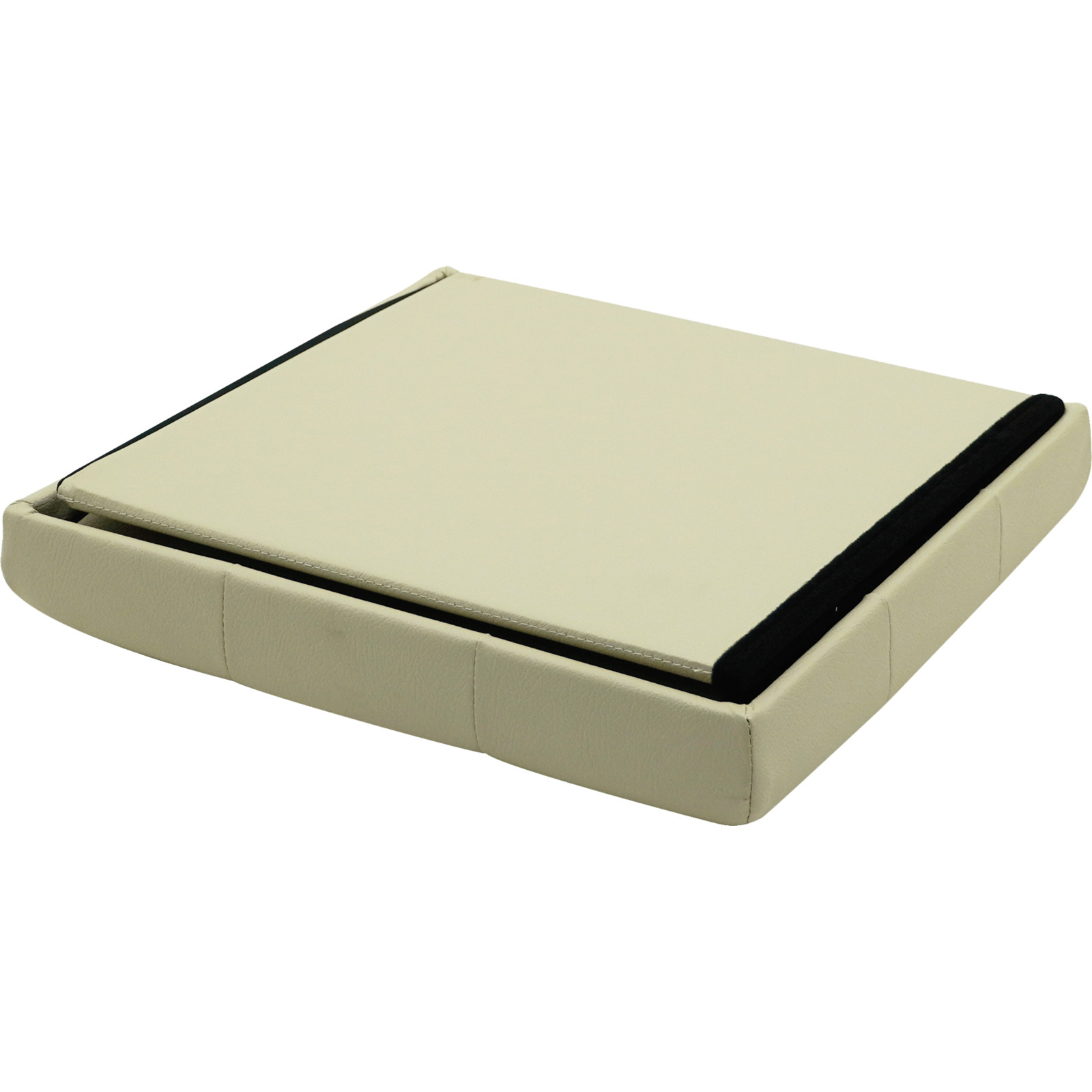 Falthocker Bent, Kunstleder beige