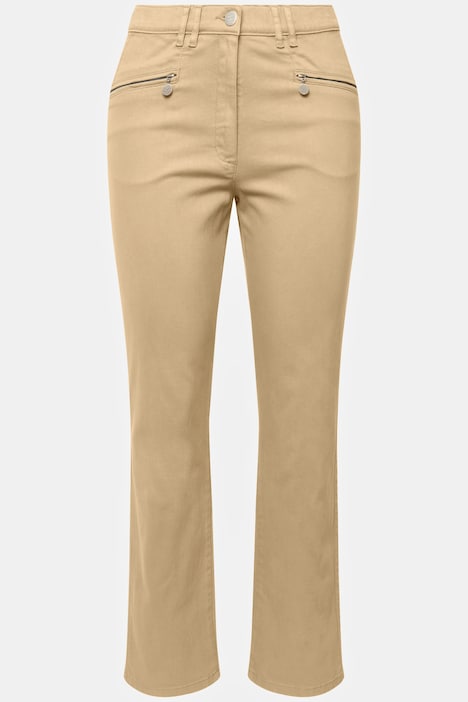 Stretchhose Mony, leicht konisches Bein, Zipptaschen