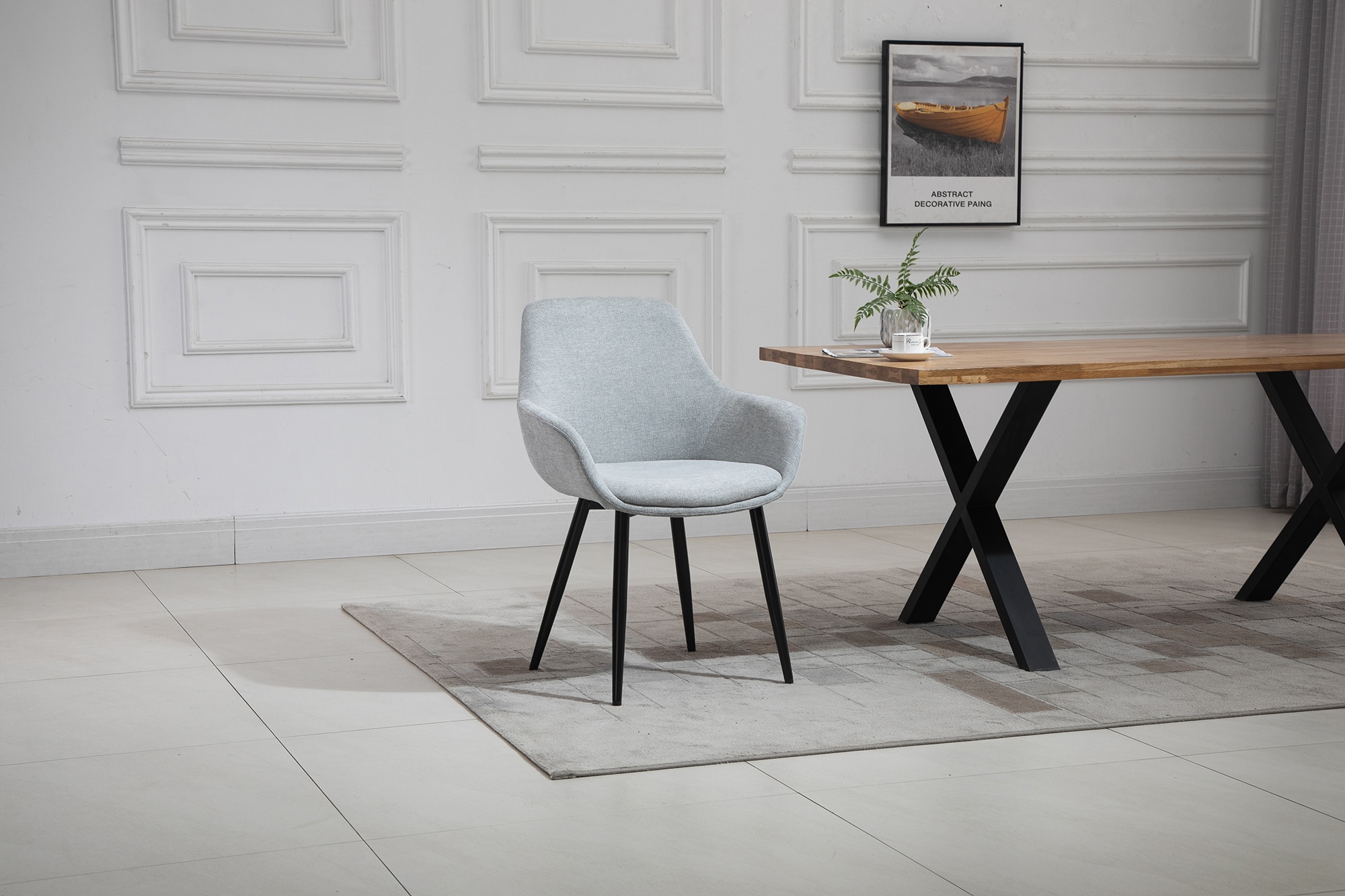 SalesFever Essgruppe »Stilvolle Essgruppe für Ihr Zuhause« Set, 5 Stk. tlg. 5-teiliges Set, Tischplatte mit seidenmattem OSMO Hartwachs-Öl behande