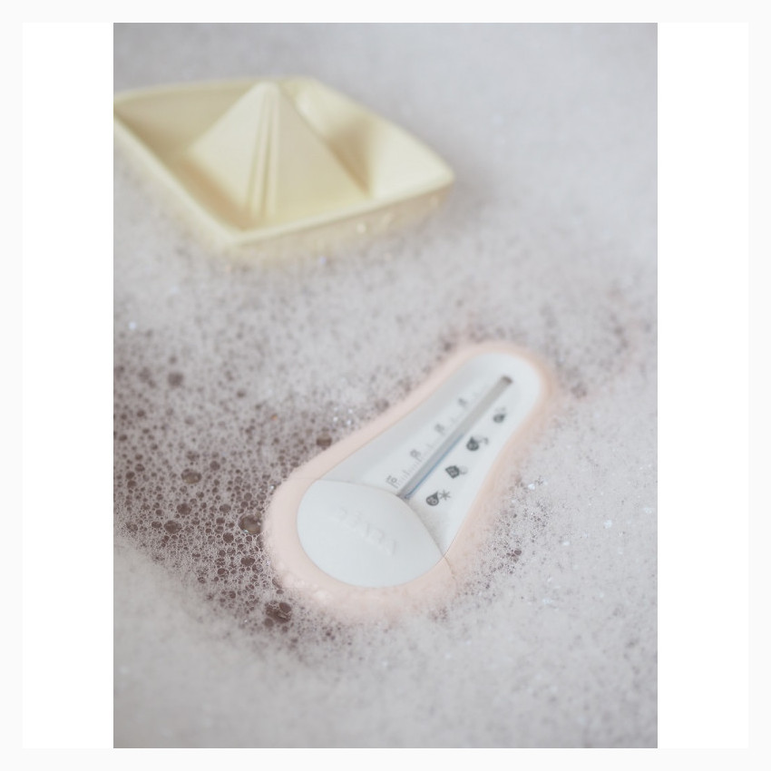 Thermomètre de bain Vieux Rose