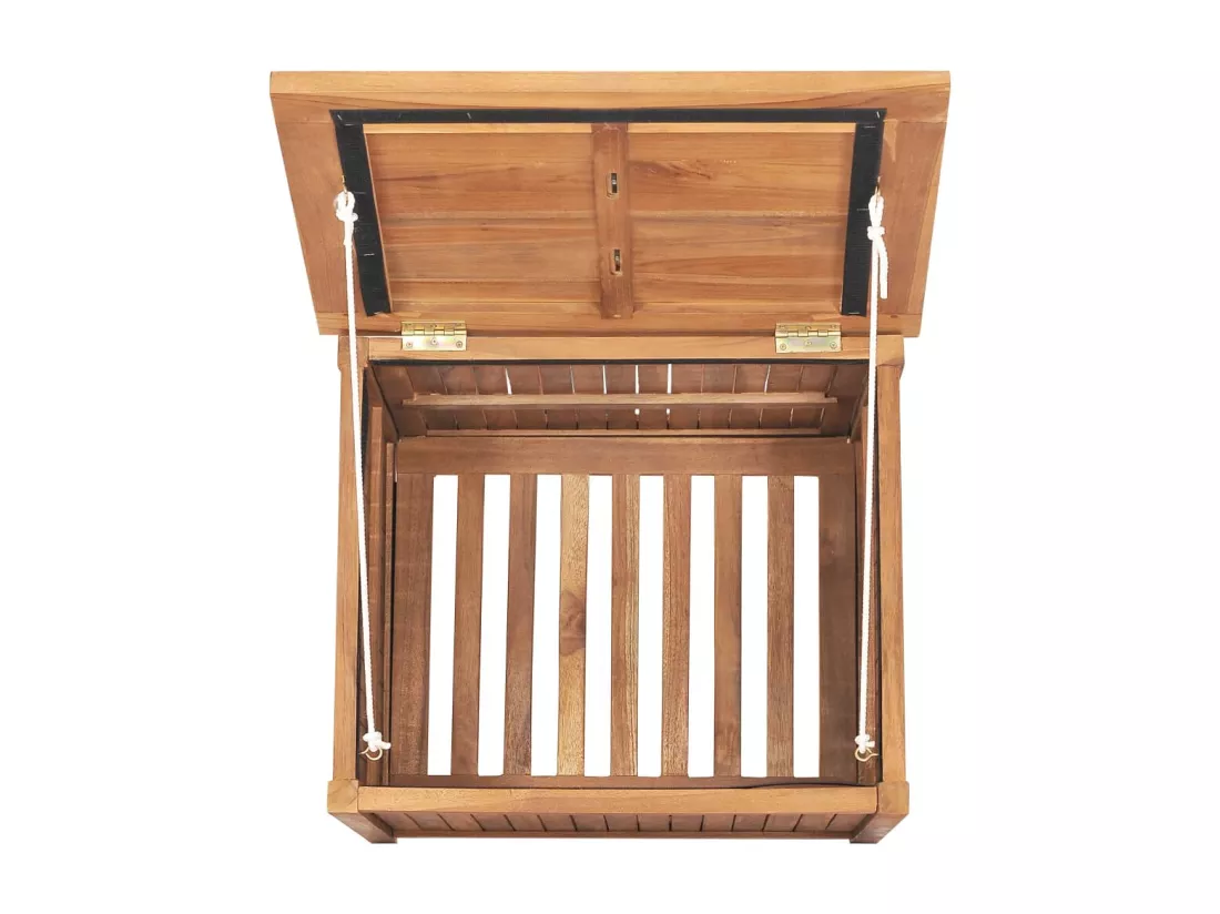 Boîte de rangement de jardin 60x50x58 cm Bois de teck solide