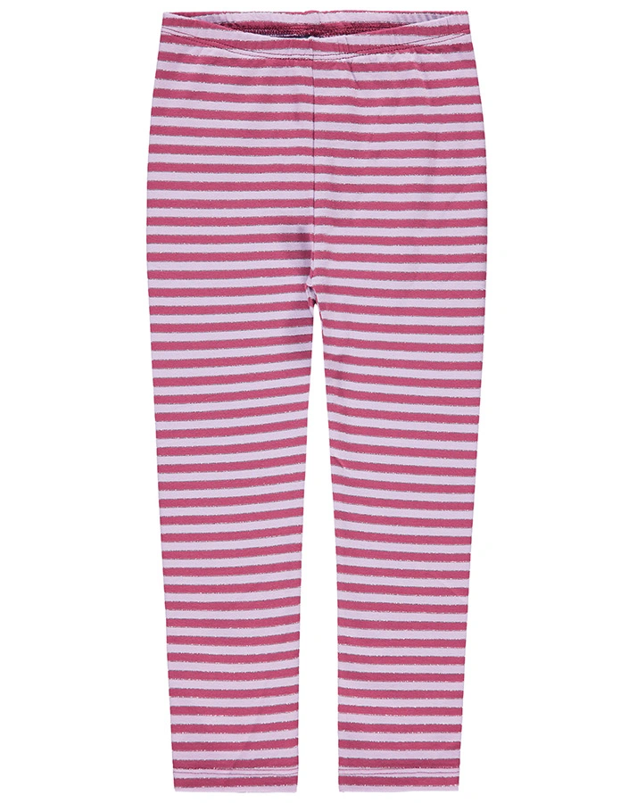 Leggings KISS FROM PARIS in beere/weiß