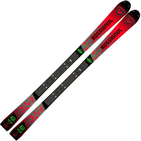 Pack ski ROSSIGNOL HERO ATHLETE FIS SL FACTORY 165 R22 + SPX 15 ROCKERACE BLACK/RED