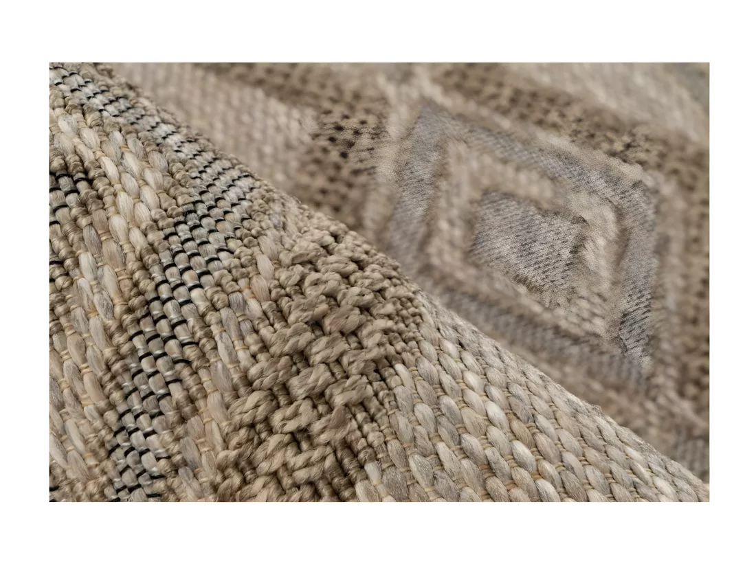 Tapis 170x120cm, design C203A coloris naturel - Confort et élégance pour votre intérieur