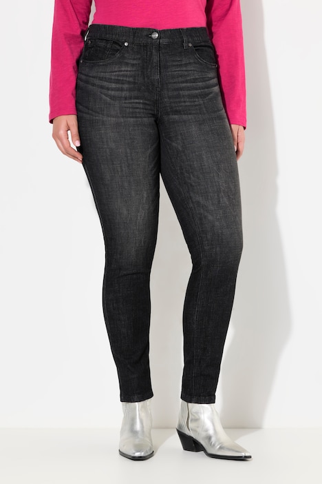 Jeans Sarah, Ziernähte, schmales Bein, Komfortbund